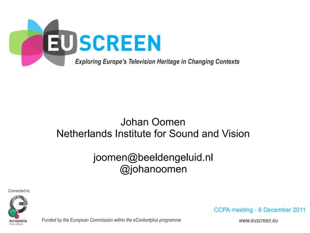 EUscreen CCPA