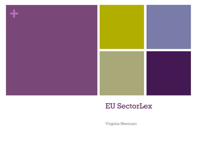 EU SectorLex - Diplohack Brussels
