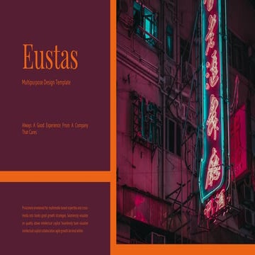Eustas Presentation : Dark Color Version