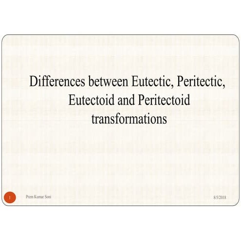 Eutectic, eutectoid, peritectoid, peritectic