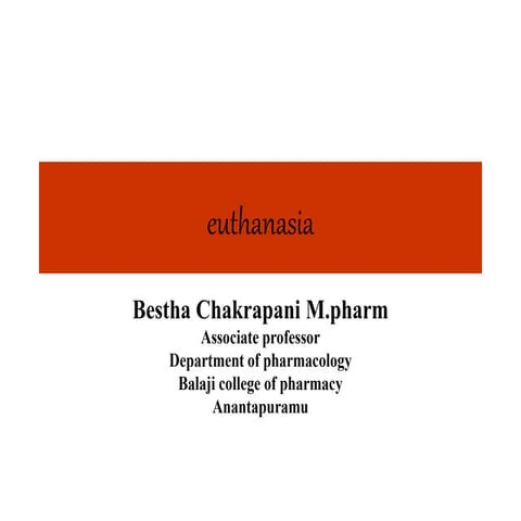 Euthanasia
