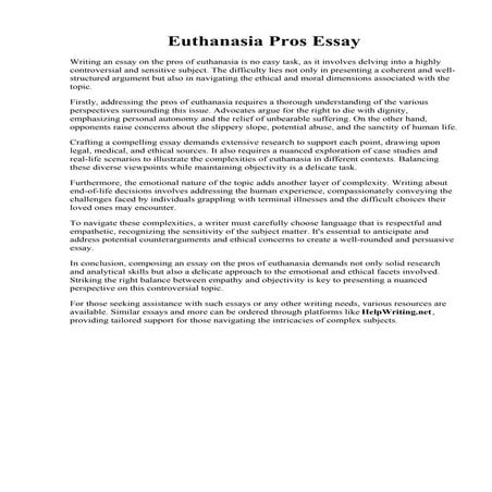 Euthanasia Pros Essay.pdf