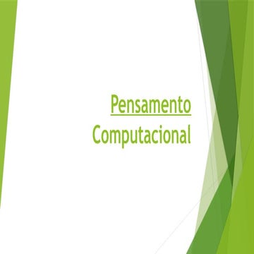 Encontro Virtual  de Pensamento Computacional