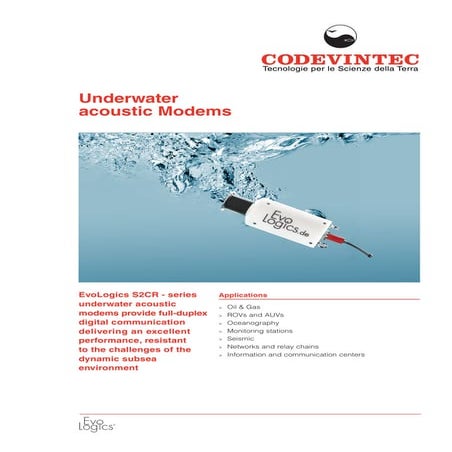 Modem Acustici Subacquei EvoLogics 