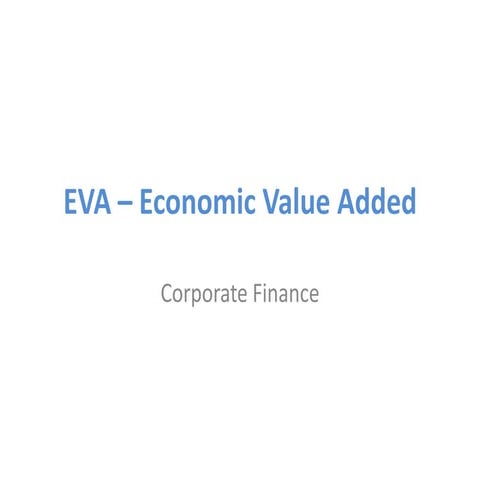 EVA - Economic Value Added