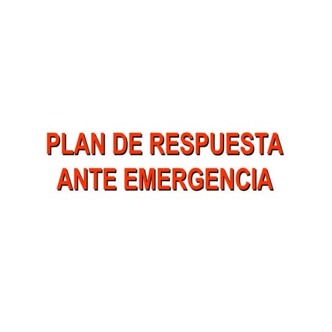 Evacuación ante situaciones de emergencias y plan de emergencias