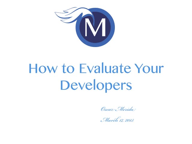 How to Evaluate your Technical Partner