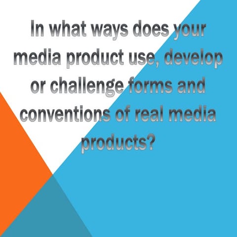 Media AS Evaluation Question 1 2015