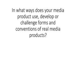 Evaluation Question 1