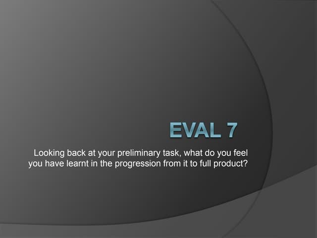 Eval 7