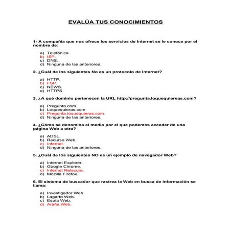 Evalúa tus conocimiento u9 tic