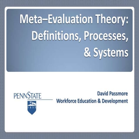 Meta-Evaluation