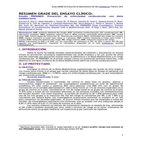 Eval grade eca predimed 4,8y, diet medit vs dietabajagrasas, prevprim