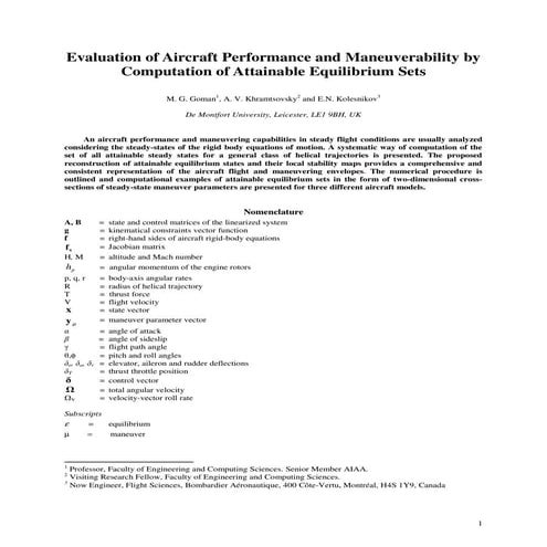 Goman, Khramtsovsky, Kolesnikov (2008 draft) - Evaluation of Aircraft Perform...