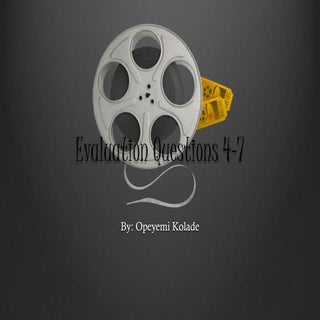 Media Studies--Evaluation Questions...