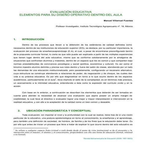 Evaluación Dentro del aula 2.