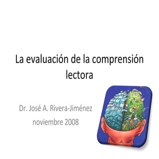 Evaluación de La comprensión lectora