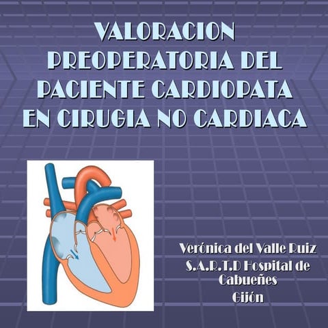 Evaluación cardiovascular preoperatoria   2