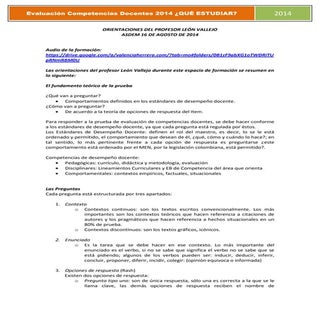 Evaluación competencias docentes 20...