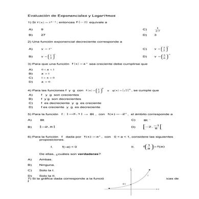 Evaluación de exponenciales y logaritmos