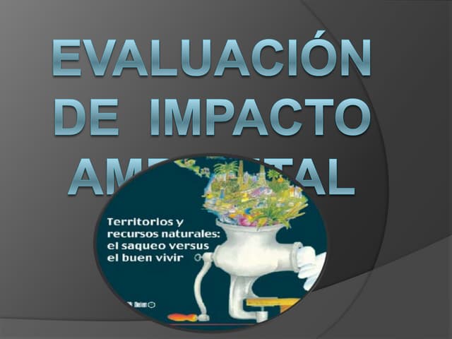 Impacto ambiental | PPTX