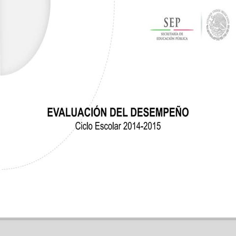 Evaluación del desempeño docente (materiales de apoyo) | PDF