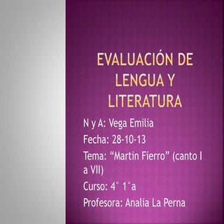 El gaucho Martín Fierro