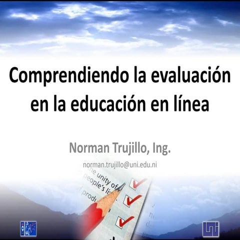 Evaluación de los aprendizajes
