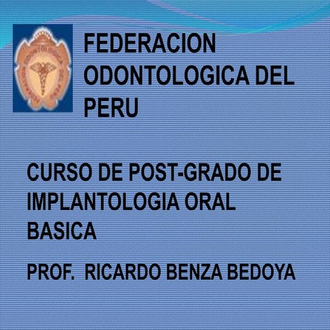 Evaluaciòn del status sistèmico en implantología oral