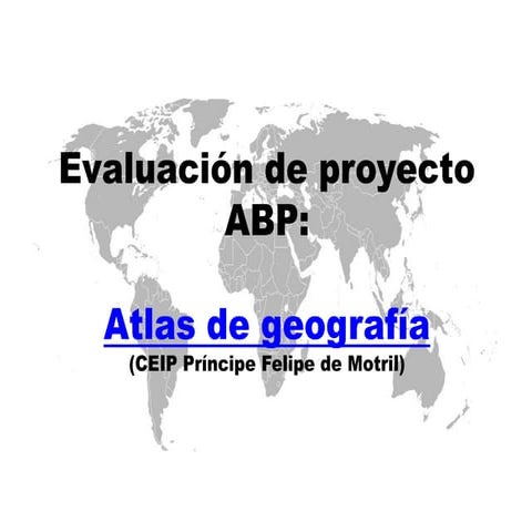 Evaluación de proyecto ABP