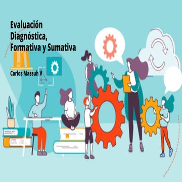 Evaluación Diagnóstica, Formativa y Sumativa