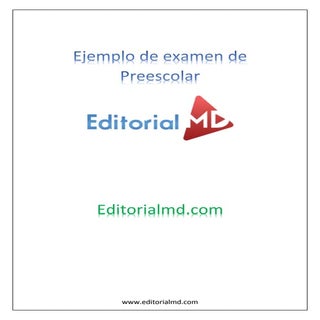 Examen para preescolar 