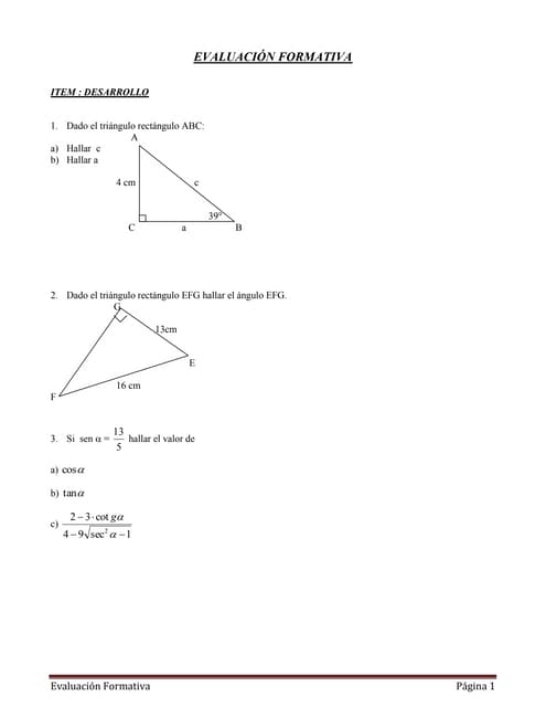 EvaluacióN Formativa