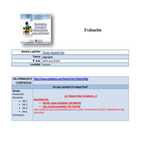 Evaluación individual 