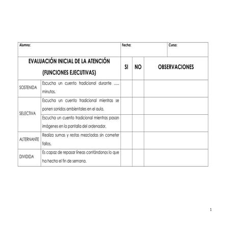 Evaluación inicial atencion FE