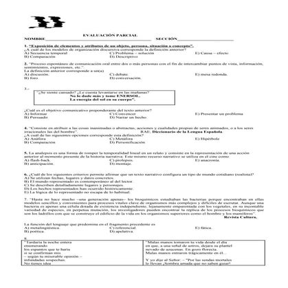 Evaluación parcial jueves 03-05