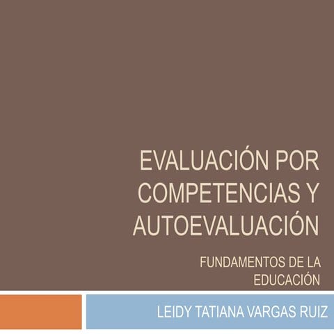 Evaluación por competencias