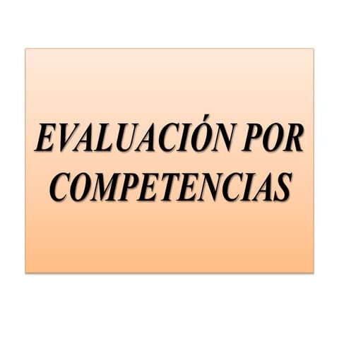Evaluación por competencias saber taller est