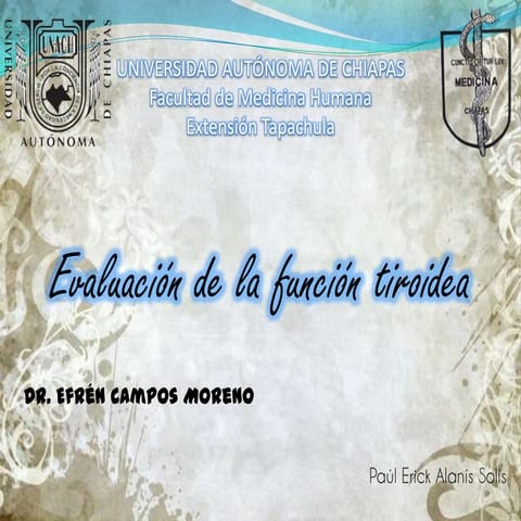 Evaluación tiroidea