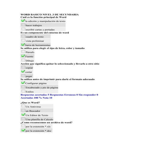 Evaluación word   wexcel - power point