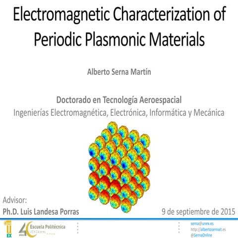 Electromagnetic Characterization of Periodic Plasmonic Materials