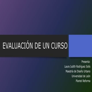 Evaluacion