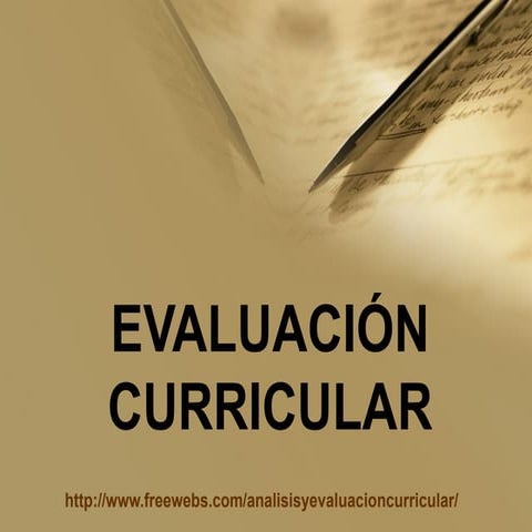 EVALUACION CURRICULAR