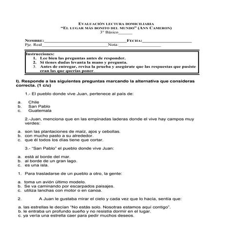 Evaluacion lectura-domiciliaria-el-lugar-mas-bonito-del-mundo