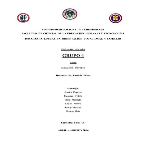 Evaluacion CONCEPTO Y RETROALIMENTACION