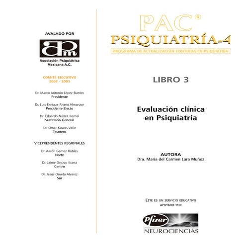 Evaluación clinica en psiquiatría pac