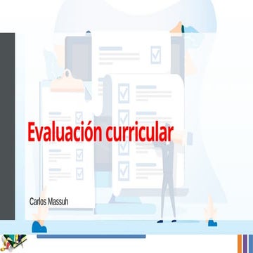 Evaluación Curricular