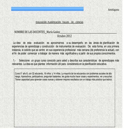 Evaluacio n    del mo dulo de ciencias  naturales