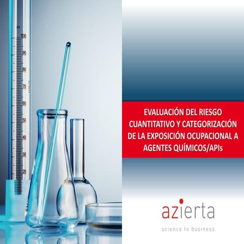 Evaluacion del riesgo cuantitativo (oel) y categorizacion de la exposicion ocupacional a api