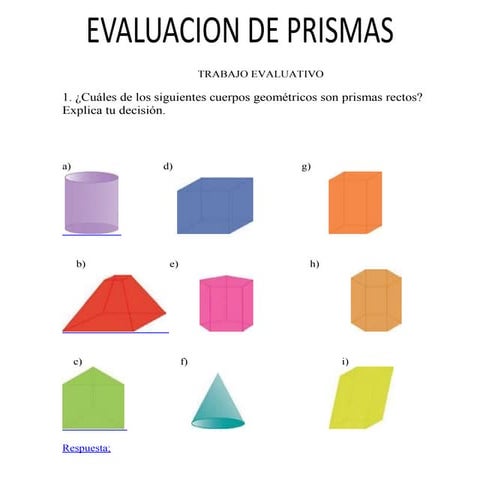 Evaluacion de prismas